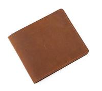 DYHWAC Genuine Leather Wallet Men's Cowhideold Short Coin Wallet