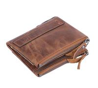 DYHWAC Genuine Leather Wallet Men's Cowhideold Short Coin Wallet