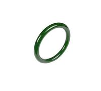 DYHWAC Hetian Jade Bracelet Thin Strip Old Pit Spinach Green Round