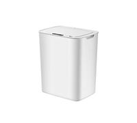 DYHWAC Intelligent Induction Trash Can with Lid Fully Automatic Electric Creative Touch Free Large Capacity Waste Bin Garbage Container(Argento)