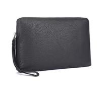 DYHWAC Men Genuine Leather Wallet Blocking Credit Card Holder Male