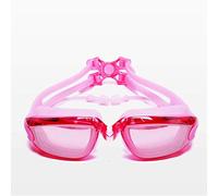 DYHWAC Swimming Goggles, UV 400 Protection Anti Fog No Leaking Wide View Pool Goggles with Ear Plug Nose Clip & Case for Women Men Adult Youth(black-Soul Eater1)