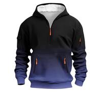 Dyhxuan Men's Sweatshirt with Hood Colour Gradient Hoodie Zip Up Pocket Hoodie Casual Long Sleeve Pullover Large Sizes Work Sweatshirts Men Long Sleeve Shirt Autumn Winter Sports Shirt Tops, darkblue