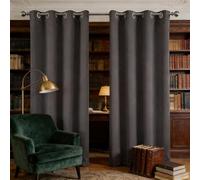 DYINDUN Thermal Insulated Curtains 150 x 150 cm Thermal Insulated Windproof Soundsproof Privacy Blackout Curtains Bedroom Modern Design, Washable for Living Room, Kitchen, Bedroom, Grey
