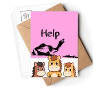 Dying Animal Whine Help Art Deco Fashion Postcards Envelopes Cards Mailing Year Horse