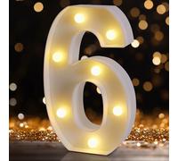DyingSwan LED Marquee Numbers, Light Up Numbers for Party, Small Light Up Letters, Battery Powered Lighted Number for Birthday or Home Decor