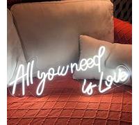 DYJD All You Need is Love LED Neon Sign Custom Party Neon Sign Flex LED Text Neon Light Sign Neon Wedding Party Wall Neon Sign