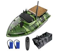 DYJD Fishing Bait Boat 500M RC Fishing Bait Boat 2kg Loading with Handbag Fish Feeding Device (Green)