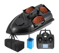 DYJD GPS Smart RC Fishing Bait Boat, 2KG Loading Capacity, 1000M Remote Control, Automatic Feed & Return, Wireless Fishing Nest Boat ith Bag for Anglers