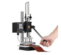 DYJD Hot Foil Stamping Machine Printer Logo Creasing Machine Leather Embossing Machine Stamper Temperature Adjustable for PVC PU Plastic Etc.,Hot pressing plate: 10 * 13cm