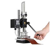 DYJD Hot Foil Stamping Machine Printer Logo Creasing Machine Leather Embossing Machine Stamper Temperature Adjustable for PVC PU Plastic Etc.,Hot pressing plate: 10 * 13cm