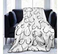 DYJNZK Sofa Bed Blankets Throw,Boobs The Breast Fleece Super Soft Cozy Bed Warm Blanket For Living Room/Sofa/Bedroom All Season-60 X50