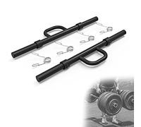 DYK&NX 100cm Steel Farmers Walk Handles, Forearm Exerciser Weightlifting Workout(Pair), Increase The Strength In Your Forearm, for 2" Olympic Barbell