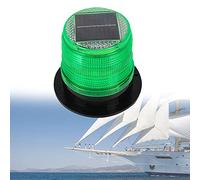 DYK&NX LED Anchor Light of Marine Boat Yacht Navigation with Solar Charging, Waterproof and Dustproof for Boat Lights Bow and Stern (Color : Green)