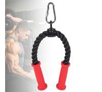 DYK&NX Nylon Triceps Rope, Tricep Rope Cable Attachment, Twisted Pull Down Rope with Non-Slip Handles for Home Gym Accessories