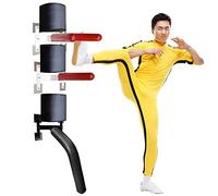 DYK&NX Wing Chun Wooden Dummy, Portable Martial Arts Dummies, Martial Arts Training Wall Mounted with Spring Foot, for Home Wall Marble Surface Training