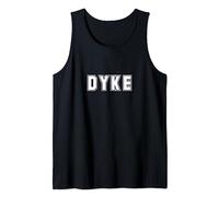Dyke Collegian Style Tshirt for the butch or tomboy lesbian Tank Top