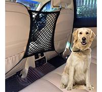 DYKESON Pet Barrier, Car Organization for Dog Car Net Barrier, Stretchable Storage Pocket, Purse Holder Universal Fit for Cars, SUVs, Trucks - Safer to Drive with Children and Pets, 2 Layer