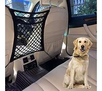 DYKESON Pet Barrier Dog Car Net Barrier with Auto Safety Mesh Organizer Baby Stretchable Storage Bag Universal for Cars, SUVs -Easy Install,Safer to Drive with Pets and Children, 3 Layer M