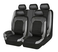 DYKGYLYS Car Seat Covers for Skoda Fabia III Combi 2015-2024,Seat Cover Front and Rear Seat Protectors Front Back Full Surround Protectors Cushion Interior Accessories,Grey