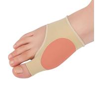 DYKOOK 1 Pairs Bunion Relief Sleeve Gel Bunion Pads Big Toe Side Protector Socks,Non-Surgical Correction Sock with Gel Foot Care Cushion Toe Brace Pads for Corn,Calluses,Blister Preventing-Beige & XL