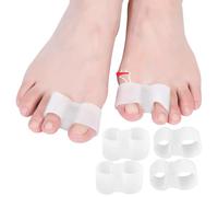 DYKOOK 6-Pack Bunion Corrector 2 Loops Toe Separator Gel Toe Spacers Extra Soft Gel Bunion Pads Big Toe Protector Big Toe Straighteners for Bent Toes,Hammertoes,Relieving Bunion Discomfort Pain