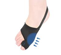 DYKOOK Bunion Corrector Big Toe Separator Bunion Protector Sock with Heel Strap 1Pair Toe Splint Bunion Splint Sleeve for Pain Relief Non-slip Hallux Valgus Corrector Protect Foot Day Night-Black-L