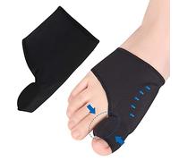 DYKOOK Bunion Corrector Big Toe Separator Bunion Relief Protector Sleeves 1 Pair of Orthopedic Bunions Toes Splint with Silicone Pad Protector,Non-Surgical Correction of Bunions Day Night(Black & L)