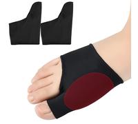 DYKOOK Bunion Relief Sleeve Gel Bunion Pads Big Toe Side Protector Socks,Non-Surgical Correction Sock with Gel Foot Care Cushion Toe Brace Pads for Corn,Calluses,Blister Preventing -Black &S -1 pair