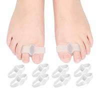 DYKOOK Bunion Splints Gel Toe Separator with 2 Loops 10 Pack Bunion Corrector for Women & Men To Help With Bunionette, Calluses, Blister Pain Relief and Aligning Overlapping Hammer Toe