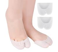 DYKOOK Covered Toe Sleeves 2 Pairs of Cushioning Gel Toe Caps,Silicone Toe Protectors with Metatarsal Pads for Women & Men to Comfy Toes in Grinding Shoes,Relieve Pain,Prevent Calluses/Blisters