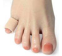 DYKOOK Cuttable Toe Tubes 5 Pcs Pinky Toe Sleeves Splints Made of Elastic Fabric Lined with Silicone Gel. Toes Sleeve Protectors Relief Toes Pressure.