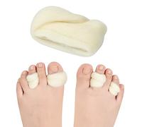 DYKOOK Lambs Wool for Bunion Corrector Toe Separator 1Pack Gentle Breathable Lambs Wool Toe Guards Corn & Callus Cushions,Blister,Foot Pain Prevention Padded Night & Day