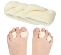 DYKOOK Lambs Wool for Bunion Corrector Toe Separator 3 Packs Gentle Breathable Lambs Wool Toe Guards Corn & Callus Cushions,Blister,Foot Pain Prevention Padded Night & Day