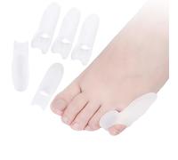 DYKOOK Pinky Toe Gel Bunion Protector 6 Piece Tailors Bunion Corrector Little Toe Separators Soft Gel Bunion Pads Toes Spacers for Bunionette Pain Relief and Corn, Callus, Blisters Protect (Clear)