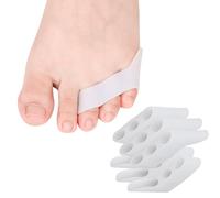 DYKOOK Pinky Toe Separator Pinky Toe Cushion 6PCS Little Toe Straightener Gel Sup Soft Tailors Bunion Corrector for Bunionette Pain Relief,Overlapping Toe,Calluses,Blisters,Corns Protect(White)