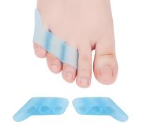 DYKOOK Pinky Toe Separator Pinky Toe Cushion 6PCS Little Toe Straightener Gel Sup Soft Tailors Bunion Corrector for Bunionette Pain Relief,Overlapping Toe,Calluses,Blisters,Corns Protect (Wathet)