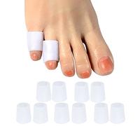 DYKOOK Pinky Toe Sleeves, Gel Little Toe Protectors 5 Pairs/Pack, Toe Sleeve Cover for Corns, Callus Cushion, Bunion (S)