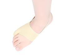 DYKOOK Tailors Bunion Corrector 1Pair Bunionette Sleeves Built-in Gel Pads Silicone Cover Guard With Non-slip Strap to Relief Bunion Pinky Toe Pain, Straighten Bunionette,Overlapping toe(Beige-Large)