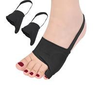 DYKOOK Tailors Bunion Corrector 1Pair Bunionette Sleeves Built-in Gel Pads Silicone Cover Guard With Non-slip Strap to Relief Bunion Pinky Toe Pain,Straighten Bunionette,Overlapping toe(Black-XXLarge)