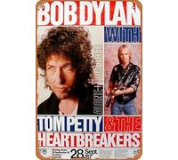 Dylan, Bob concert poster Poster Retro Metal Tin Sign Vintage Sign for Home Coffee Wall Decor 8x12inch