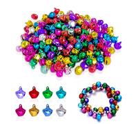 Dylan-EU 500 Pcs Small Colorful Jingle Bells for Festival Decoration DIY Charms Jewelry Making Cat Bells (3 Sizes, 6 Colors)