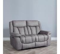 Dylan Grey Fabric 2 Seater Electric Recliner Sofa