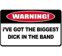 DYLAN MILLER Got The Biggest Dick in The Band - Notice Sign Warning Sign 12x16 inch Tin Sign Indoor and Outdoor Signs TFA202