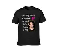 Dylan O'Brien He's My Future Husband He Just Doesn't Know It Yet Men's Cotton T-Shirt Black Shirt Top Tee M