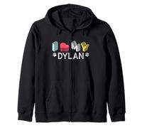 Dylan Personalized Dog Name Dylan Pet Lover Zip Hoodie