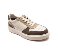 'Dylan' Suede Leather White Elevated Platform Sneakers Off the Hook White 9