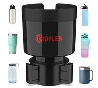 DYLEN Car Cup Holder Expander, Cup Holder for Cars fits Bottles 7-10.5 CM | Adjustable Base, Fits Large Drink Bottles 0.5-1.4 L, Fits Stanley, Yeti, Hydro Flask