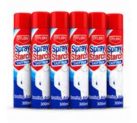 Dylon 2-in-1 Starch Spray with Easy Iron, Ironing Aid that Restores Look of Fabric and Helps Remove Creases - 300 ml (Pack of 6)