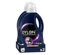 Dylon Black and Dark Caps Pack of 2 (30 Wash Loads) in total 60 Wash Load, Liquid Laundry Detergent for all Coloured Clothes, Colour Washing Detergent to Revitalise Colours and renew in every wash